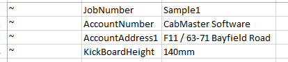 Import Data into CabMaster